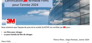 certification 3M Glastint 2024